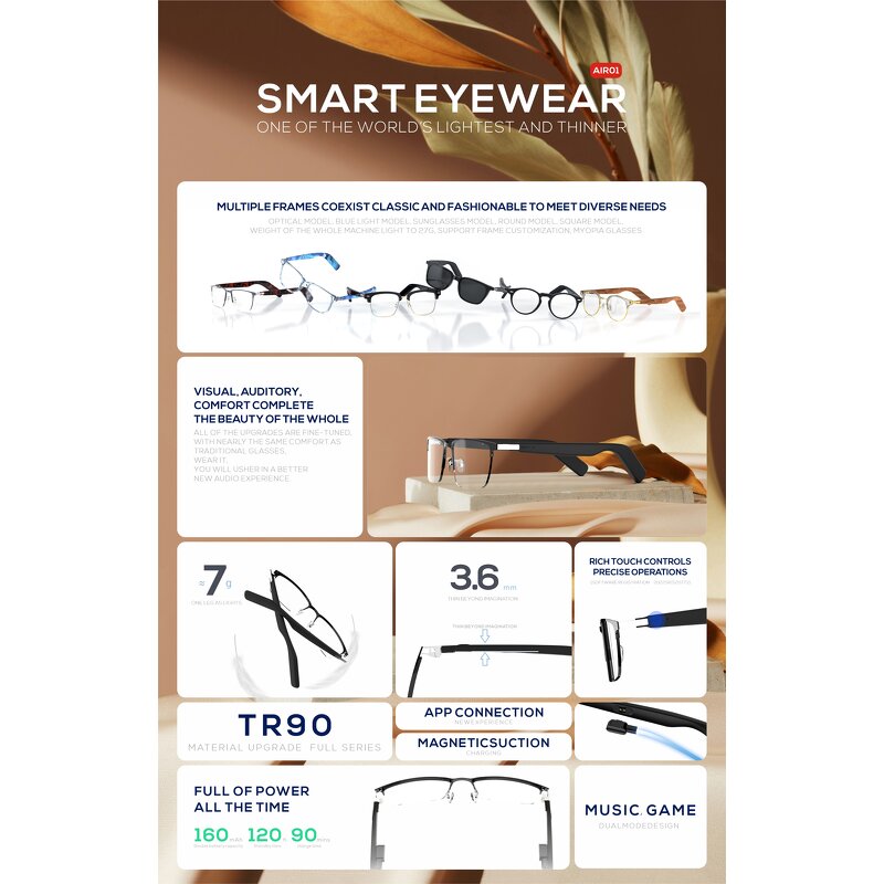 Smart Glasses Supplier - Bluetooth Glasses for Business People