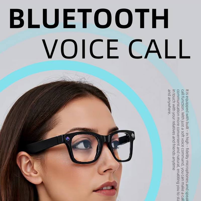 Smart Glasses Supplier - 8MP Video Camera Bar Design Eyewear