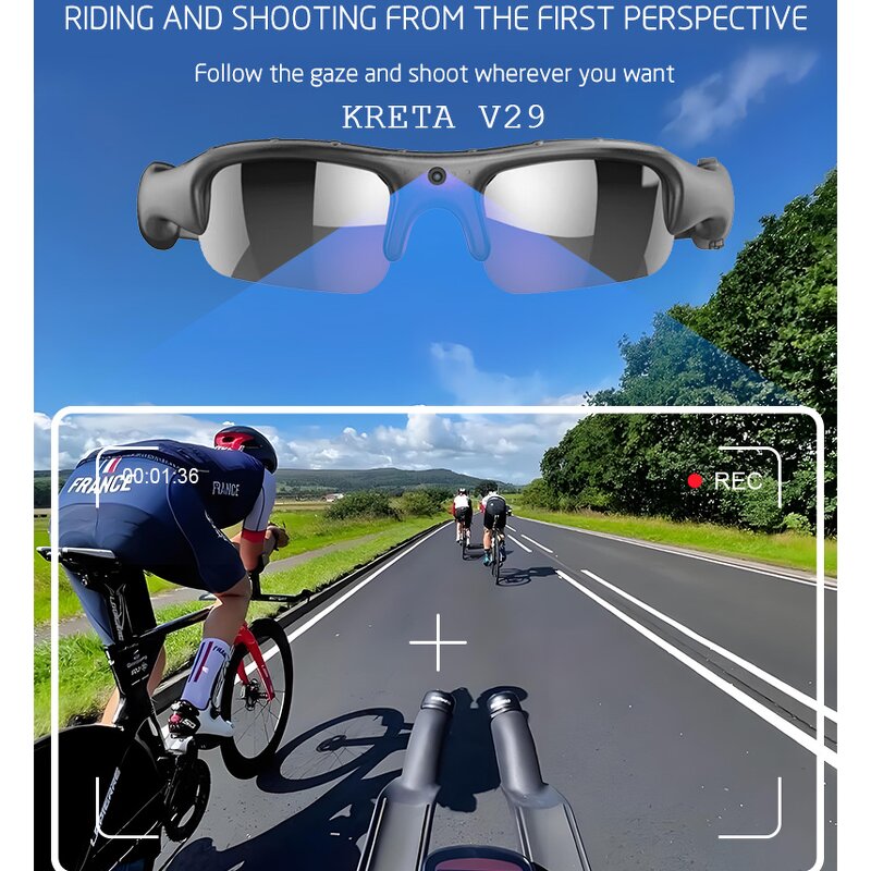 Smart Glasses Manufacturer - G5 Smart Glasses 8MP Video Audio Camera
