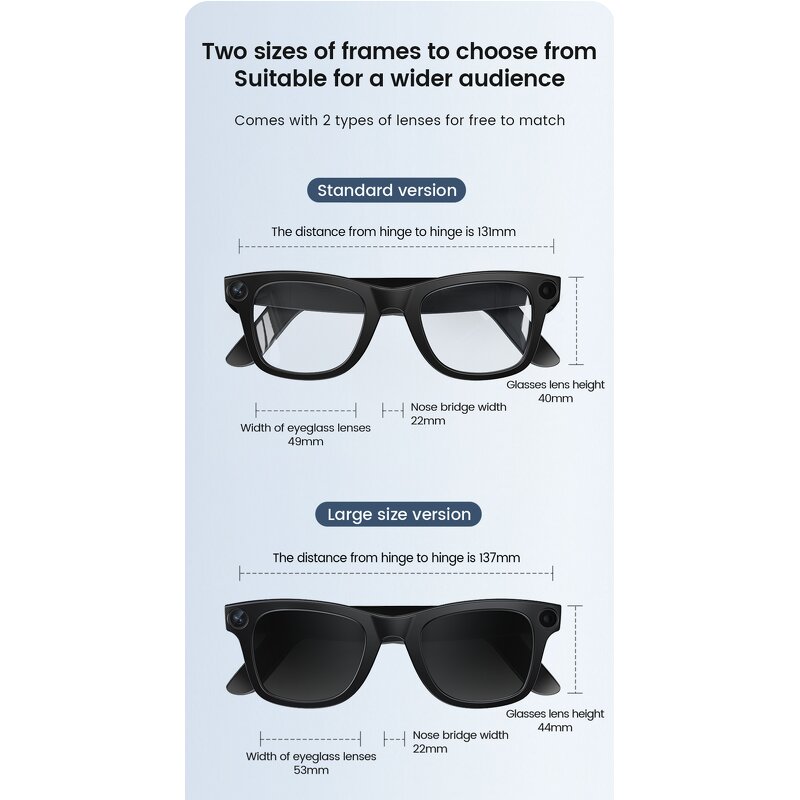 Smart Glasses Manufacturer - M02 Smart Glasses AI Translation 8MP