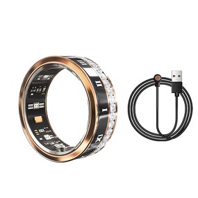 Smart Ring Manufacturer - V2 Diamond-Encrusted Health Monitor OEM