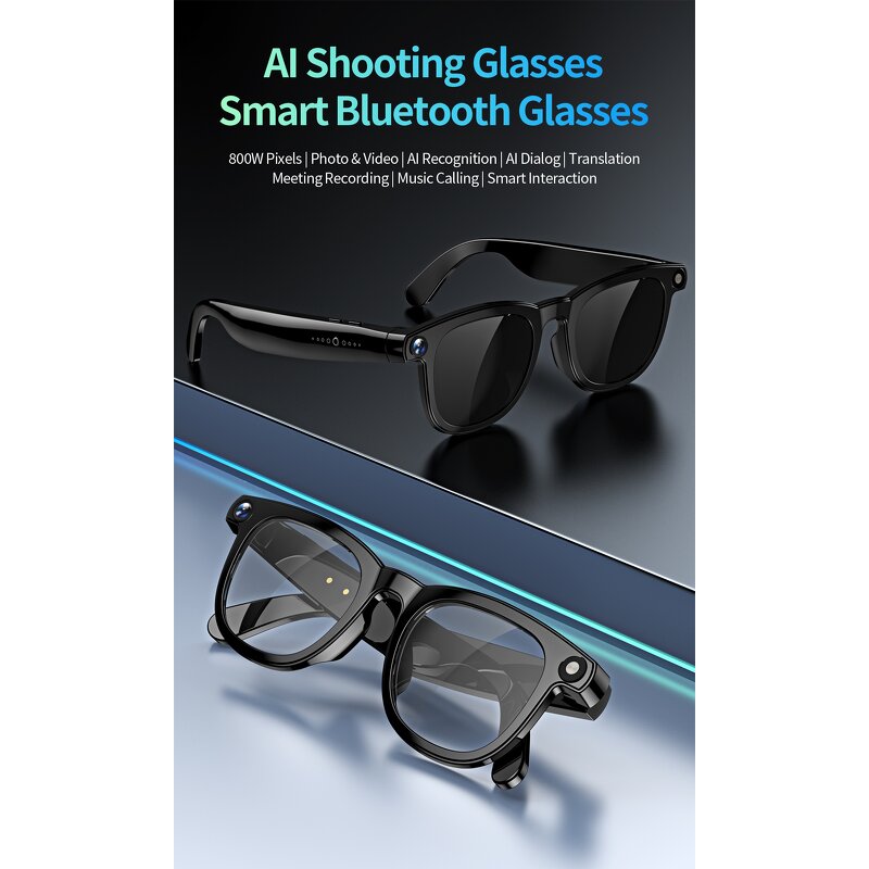 Smart Glasses Supplier - E02 8MP Real Time Translation Anti-Shake