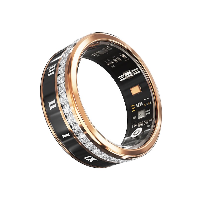 Smart Ring Manufacturer - V2 Diamond-Encrusted Health Monitor OEM