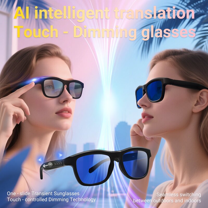 Smart Glasses Manufacturer - V03 Wearable Glasses 1080P Video Open-Ear