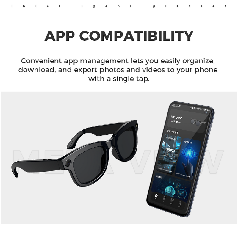 Smart Glasses Supplier - AI Camera Bluetooth Eyewear Factory