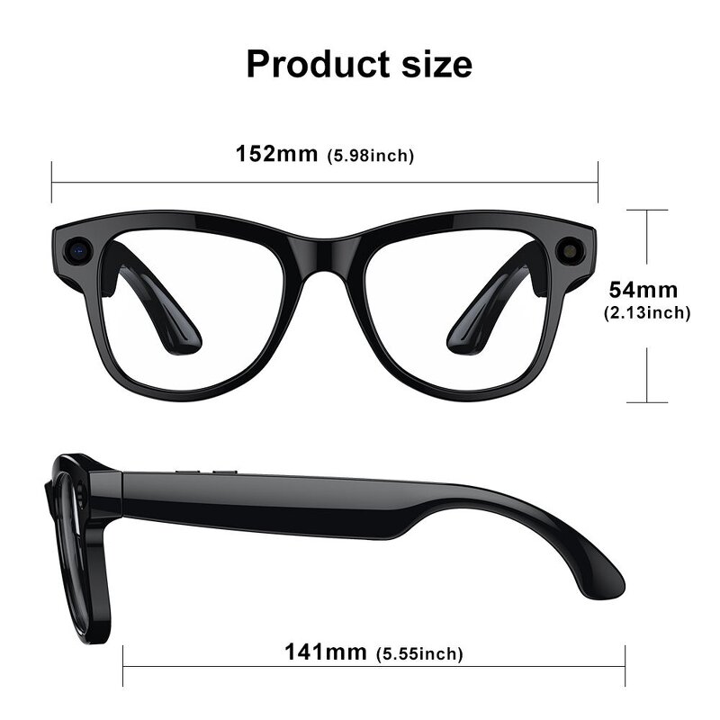 Smart Glasses Supplier - W610 Smart Glasses 800W Pixel Camera