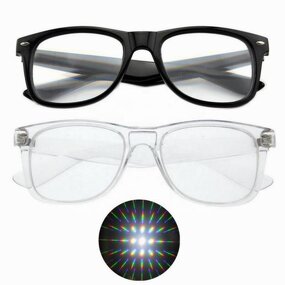Diffraction Glasses Manufacturer - 3D Prism Rainbow Effect
