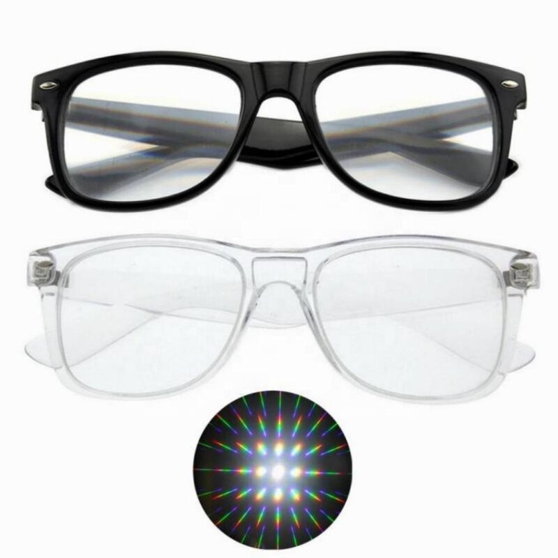 Diffraction Glasses Manufacturer - 3D Prism Rainbow Effect