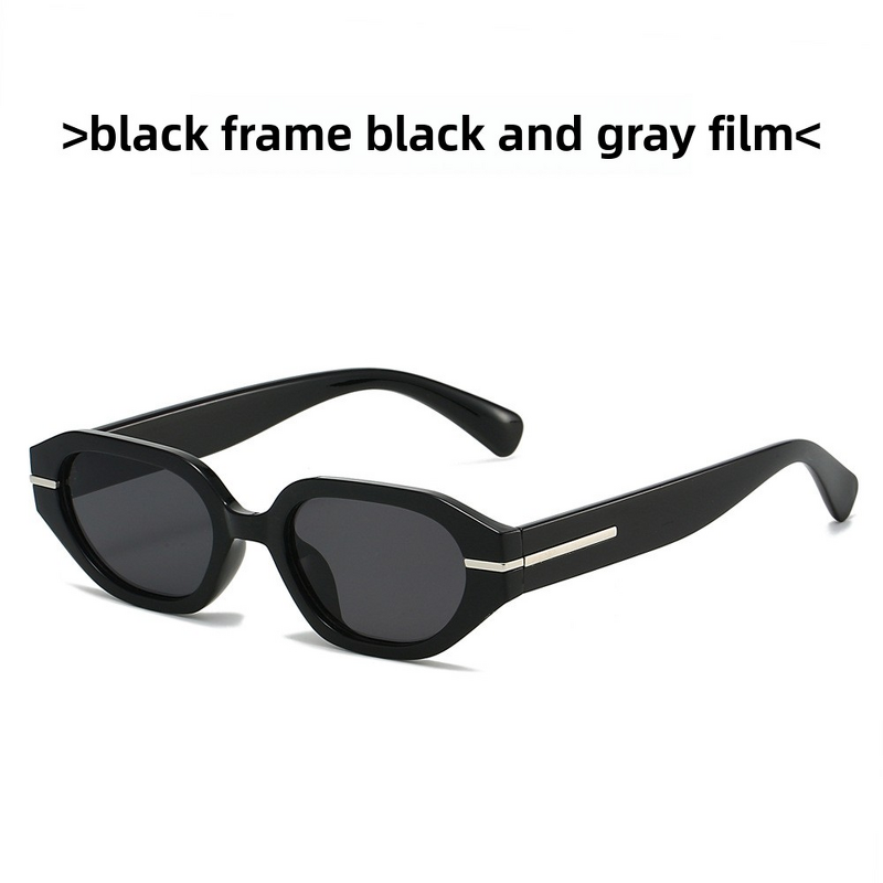Sunglasses Manufacturer - Retro Square Frame Gray Blue