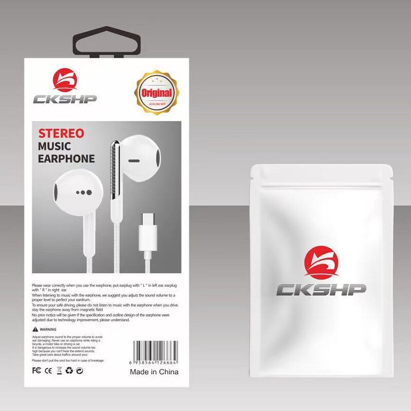 Wired Earphone Supplier - CKSHP Type-C Semi-in-Ear JL