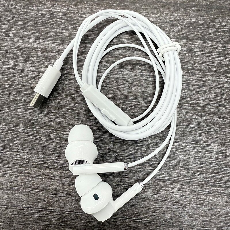 Wired Headphones Supplier - White In-Ear TYPE-C Jack JL Chipset
