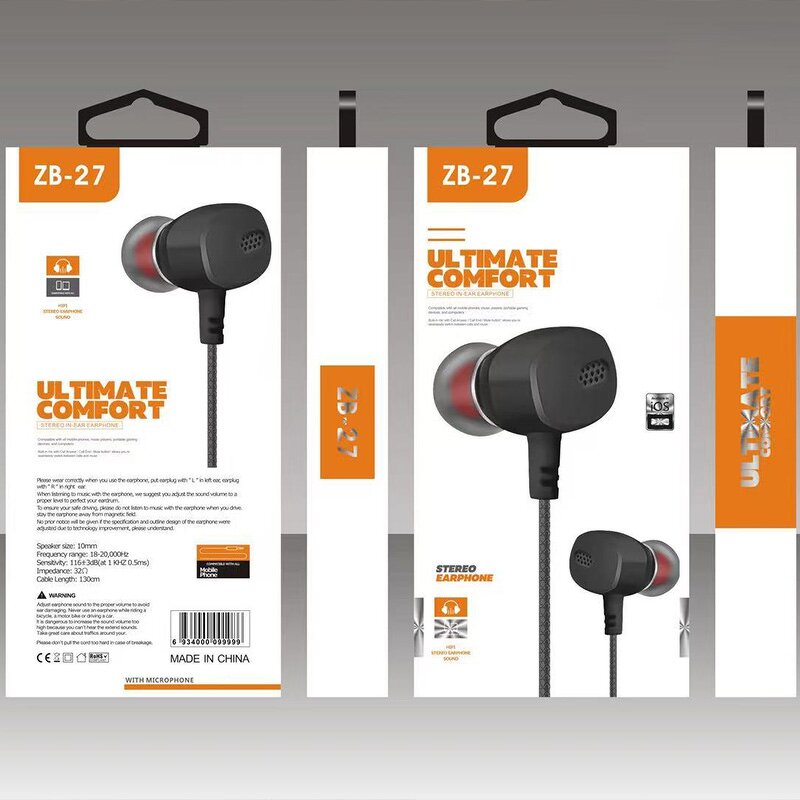 Wired Earphone Supplier - Portronics Kz Red Branded Disposable