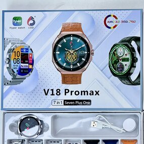Smart Watch Supplier - PROMAX V18 7in1 Stainless Steel Band