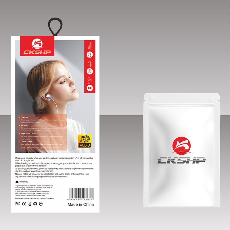Wired Earphones Supplier - CKS-7 24-Bit HiFi Studio-Grade