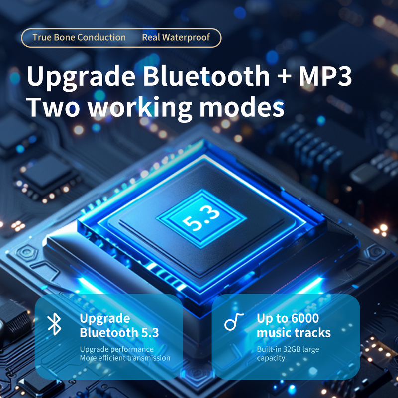 MP3 Headphone Manufacturer - IP68 Waterproof Bone Conduction Wireless