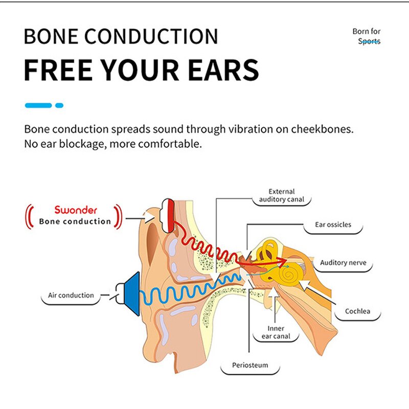 Swimming Walkie Talkie Manufacturer - Bone Conduction Headset Receiver