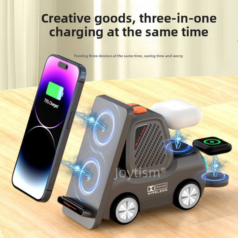 Wireless Charging Station Supplier - 5 in 1 with BT Speaker