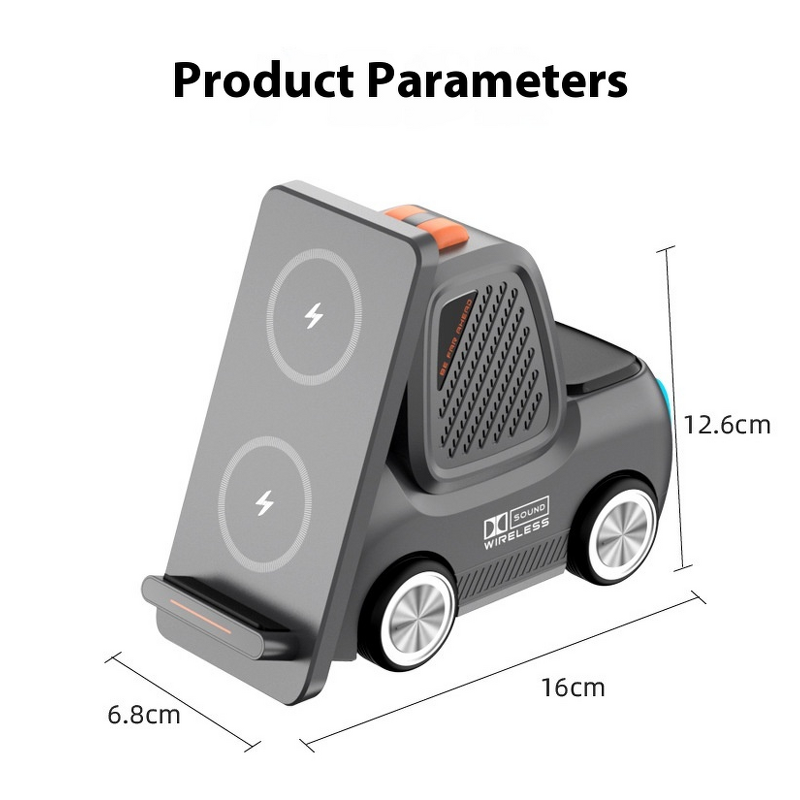 Wireless Charging Station Supplier - 5 in 1 with BT Speaker
