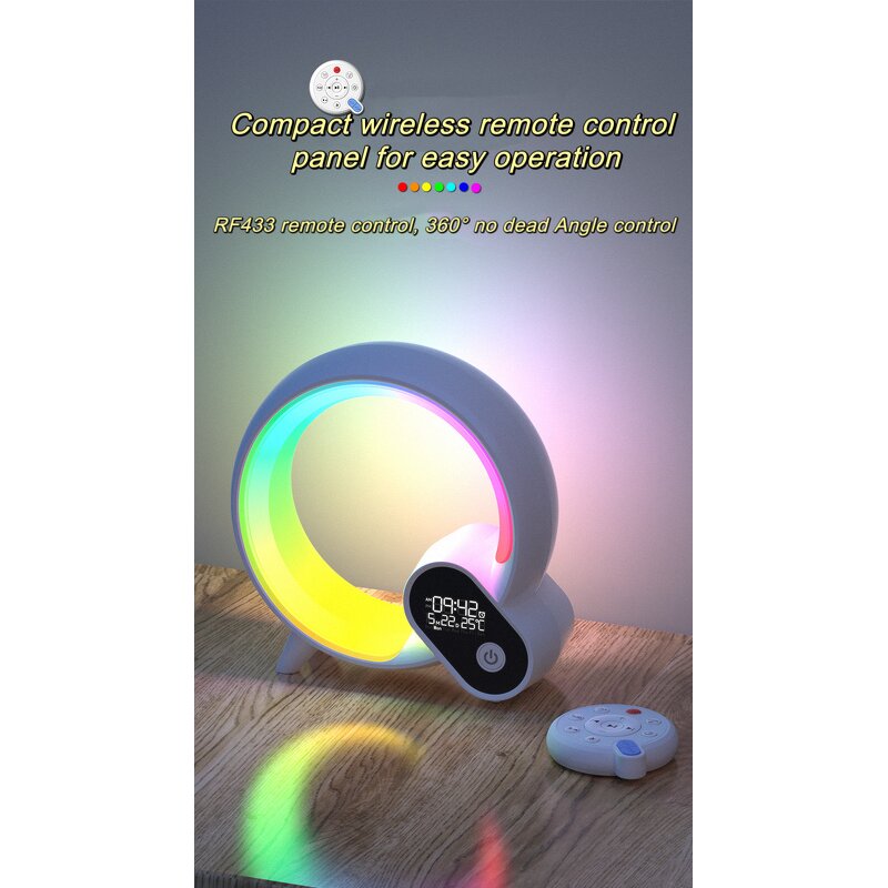 Smart Alarm Clock Speaker Manufacturer - RGB Wireless Wake-up Light