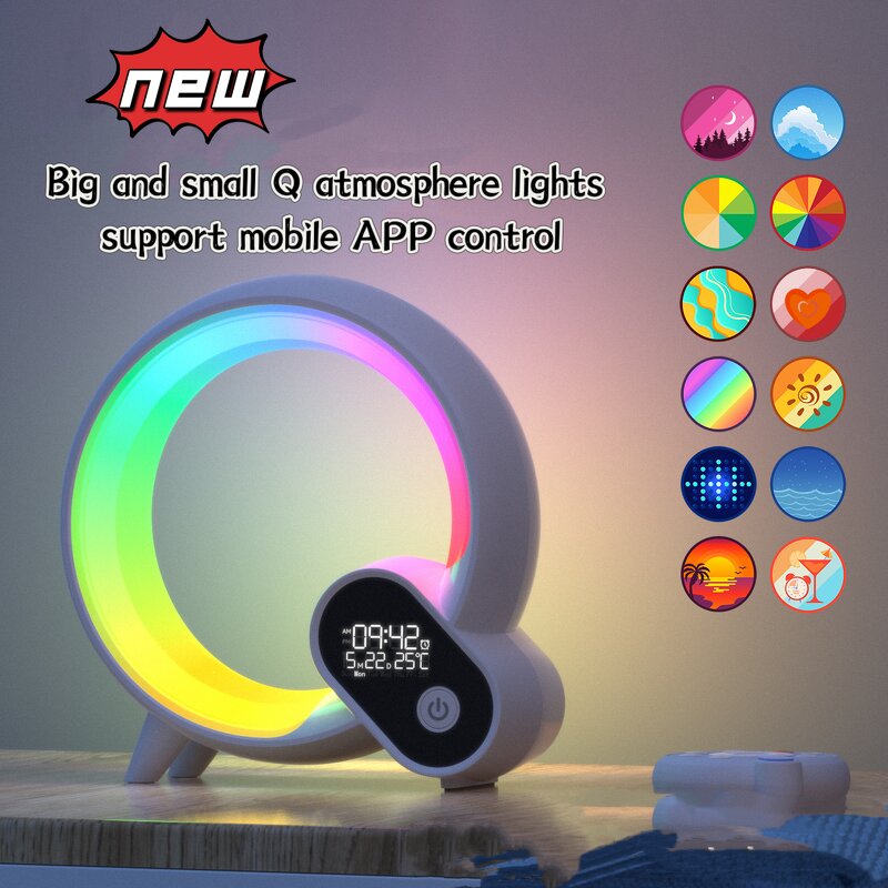 Smart Alarm Clock Speaker Manufacturer - RGB Wireless Wake-up Light