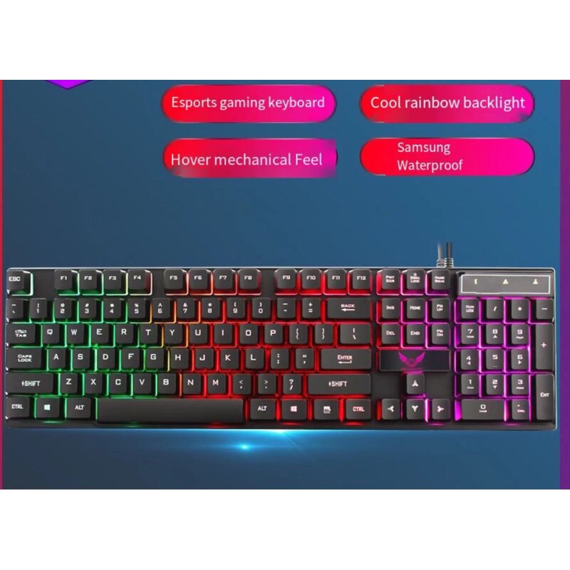 Gaming Keyboard Manufacturer - Mechanical Feel 104 Keys Waterproof