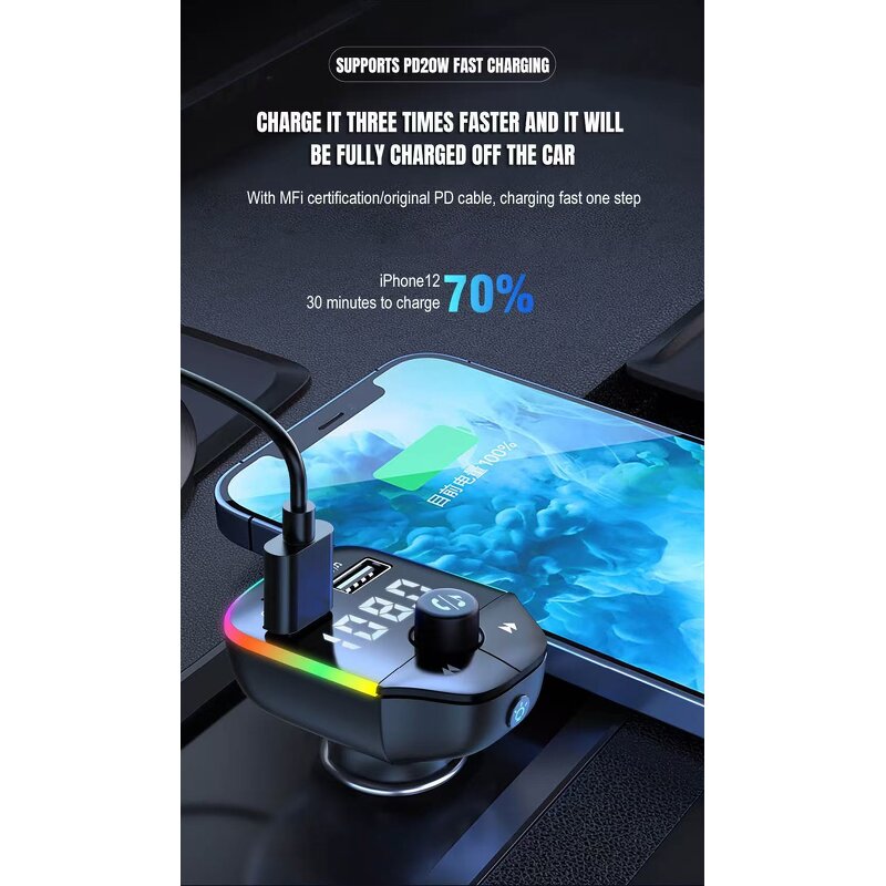 Car Bluetooth MP3 Player Manufacturer - FM Transmitter Dual USB