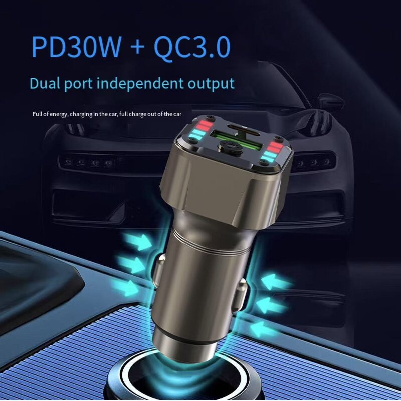 Car Charger Manufacturer - PD30W Fast Charge QC3.0