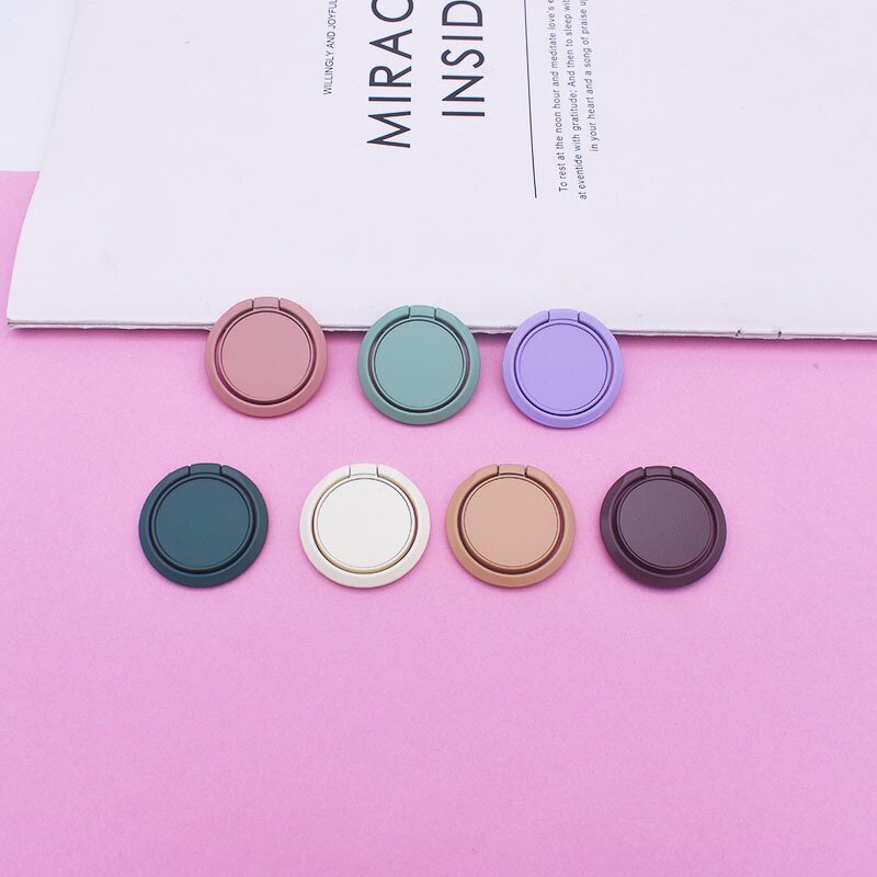 Mobile Phone Ring Manufacturer - Solid Color Metal 360 Rotating