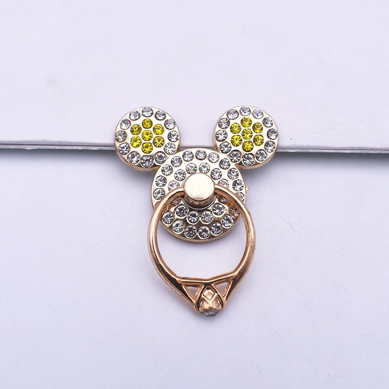 Mobile Phone Ring Manufacturer - Diamond-encrusted Cartoon Foldable