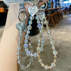 Mobile Phone Chain Manufacturer - Flash Crystal Beads Pendant