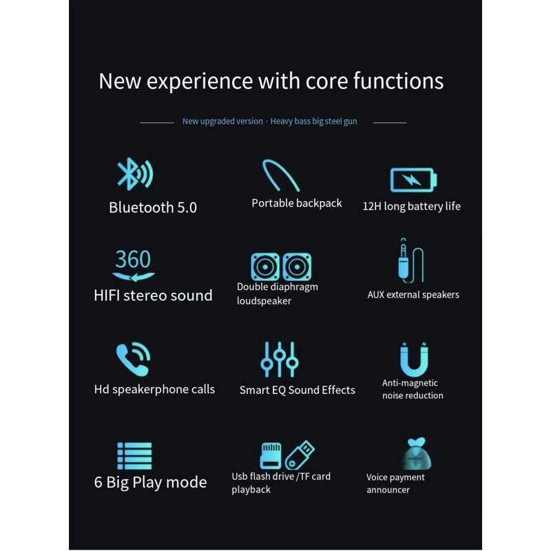 Bluetooth Speaker Manufacturer - Portable RGB LED Subwoofer