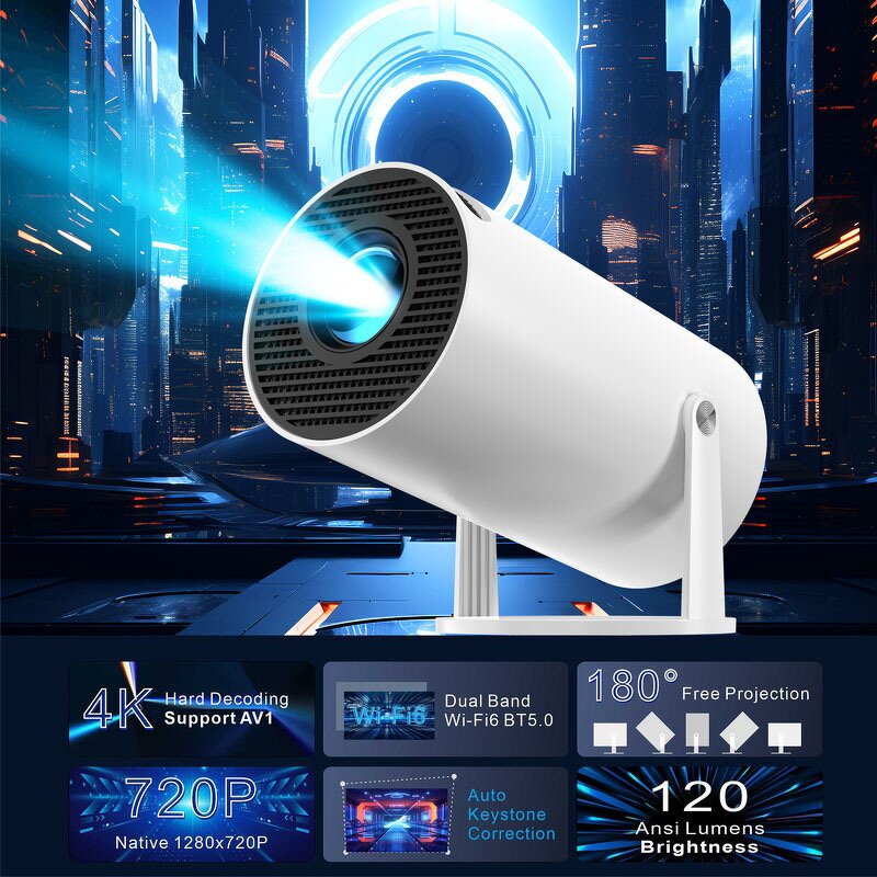 Portable Projector Manufacturer - Smart Gun HD 180 Degree Rotating