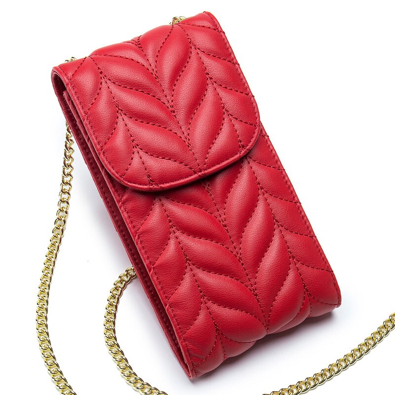 Mobile Phone Bag Manufacturer - Fashion Diagonal Leather Chain Bag