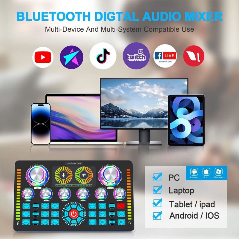 Live Sound Card Manufacturer - Q7 Professional Mixer