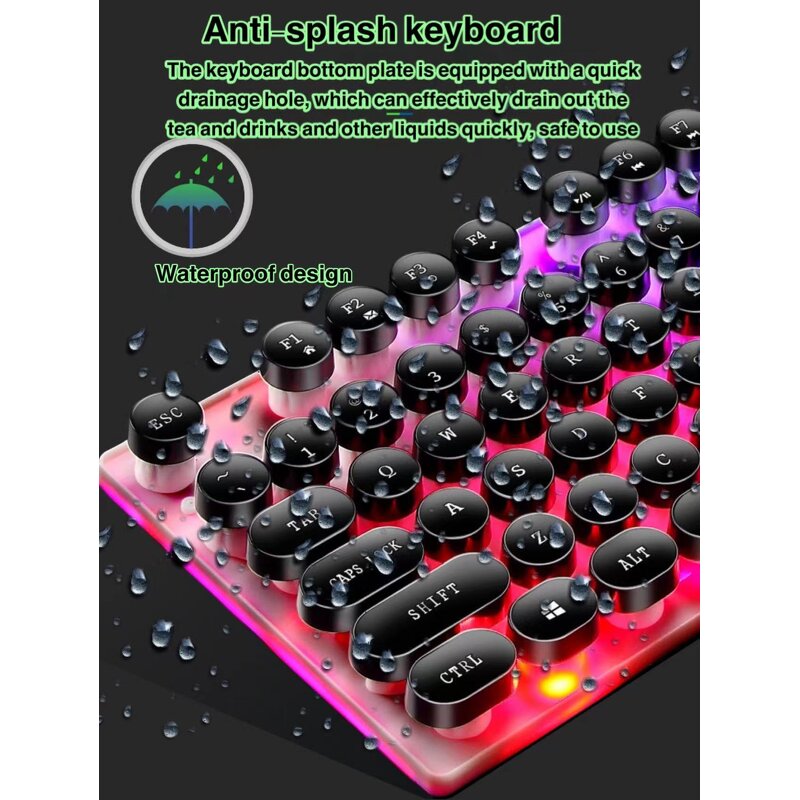 Keyboard Mouse Set Manufacturer - GTX300 Punk Round Keycap