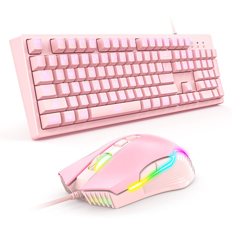 Keyboard Mouse Set Manufacturer - Pink Series G25 Wired Backlight