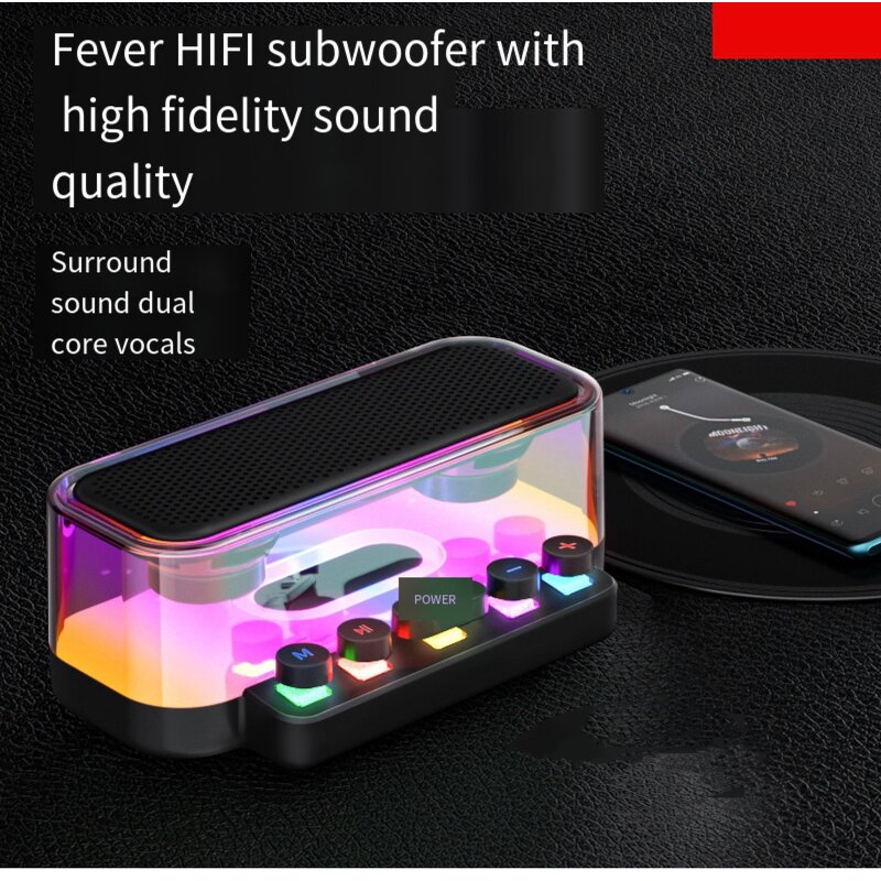 Desktop Speaker Manufacturer - Esports RGB Glass Heavy Bass