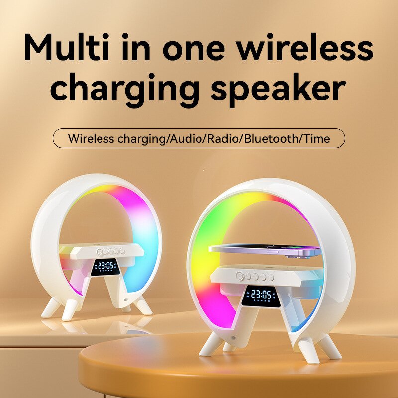 Wireless Charging Speaker Manufacturer - RGB LED Alarm Clock