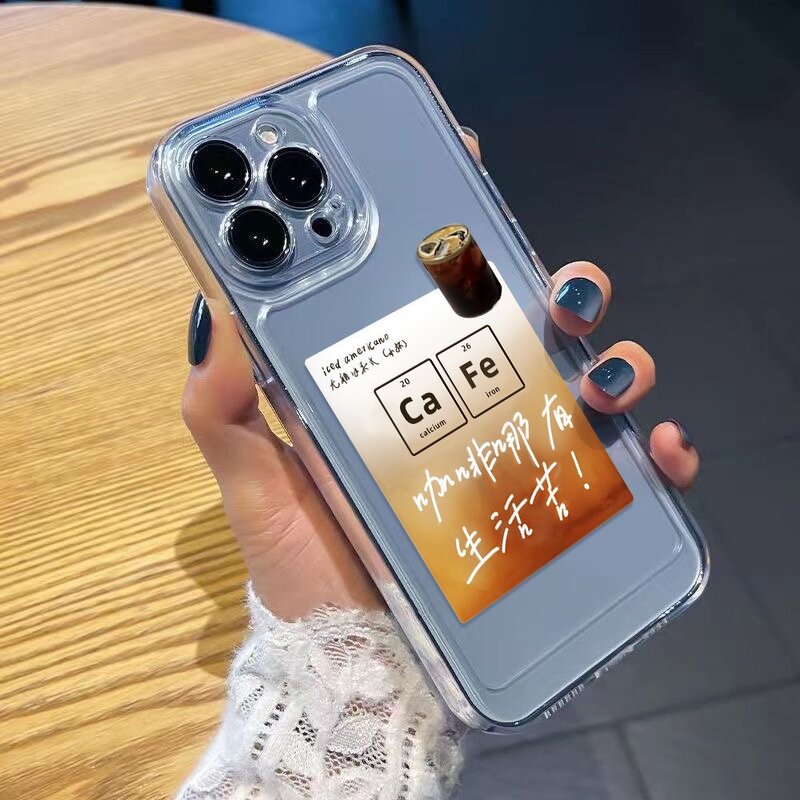 Phone Case Manufacturer - Ice American Coffee Transparent