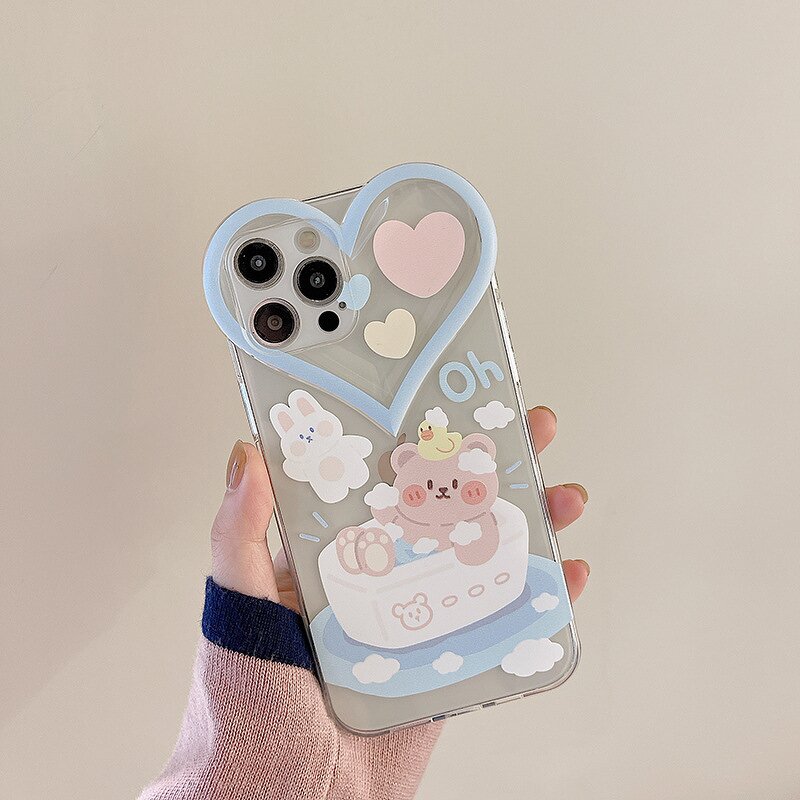 Phone Case Manufacturer - Cartoon Cute Transparent Soft Shell
