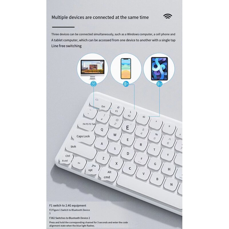 Keyboard Mouse Set Manufacturer - 78 Keys 2.4G Wireless Multi-language