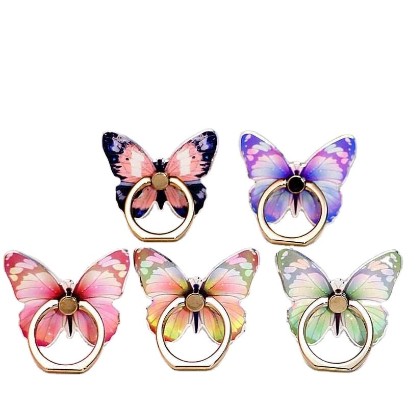 Mobile Phone Ring Manufacturer - Butterfly Painted Cartoon Cute