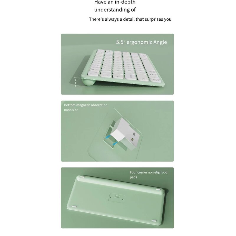 Keyboard Mouse Set Manufacturer - 78 Keys 2.4G Wireless Multi-language