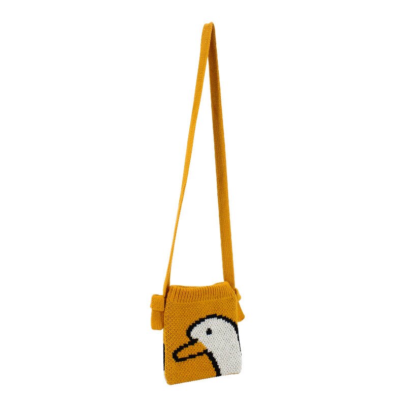 Crossbody Bag Manufacturer - Duck Knitted Oblique Span Bag
