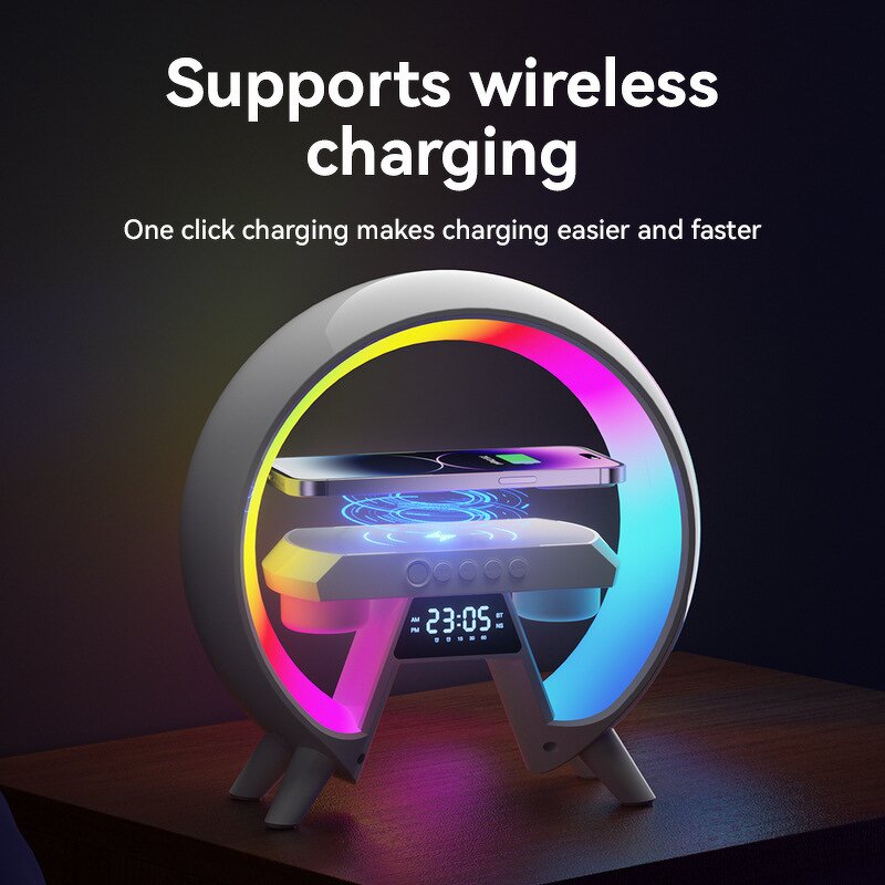 Wireless Charging Speaker Manufacturer - RGB LED Alarm Clock