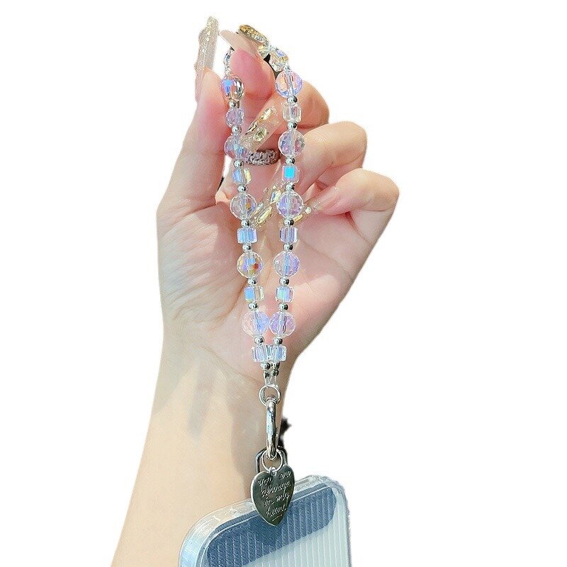 Mobile Phone Chain Manufacturer - Flash Crystal Beads Pendant