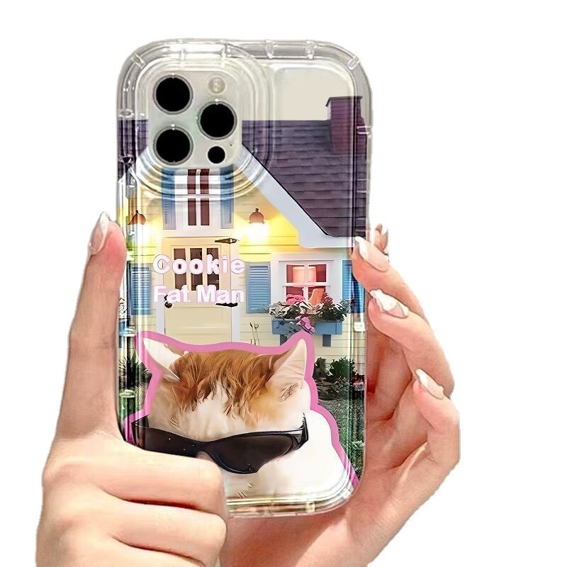 Phone Case Manufacturer - Sunglasses Cat Dog Transparent