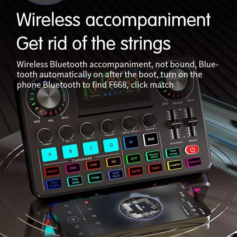 Sound Card Manufacturer - Live Recording Mixing Console