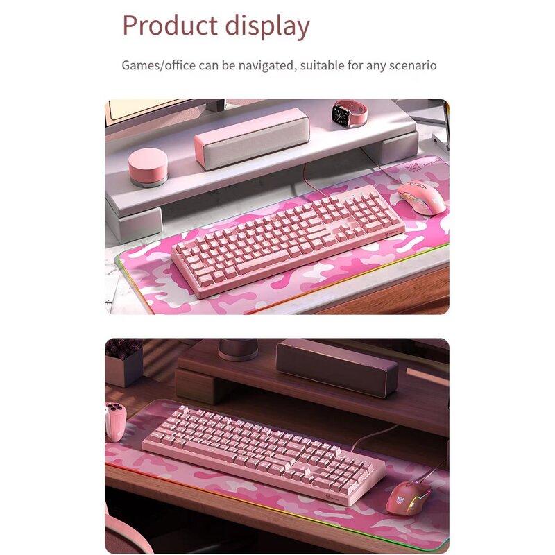 Keyboard Mouse Set Manufacturer - Pink Series G25 Wired Backlight