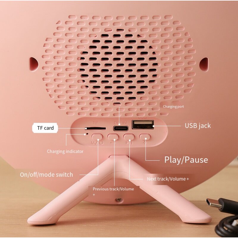 Bluetooth Speaker Manufacturer - Creative Cartoon RGB LED Clock